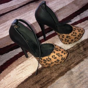 Cheetah print heels